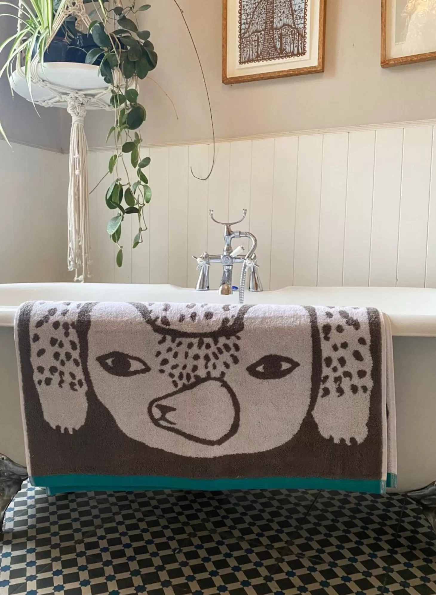 Bear Hand & Bath Towel Set - Grey^Donna Wilson New