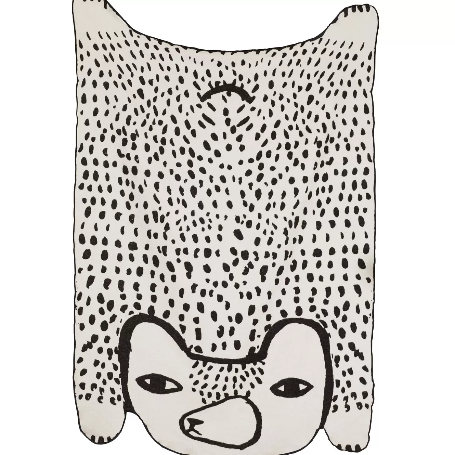 Bear Shaped Cotton Throw^Donna Wilson Clearance