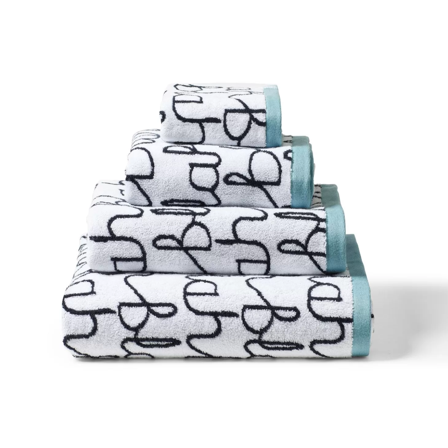 Blah Blah Towel Set - Light Blue^Donna Wilson Best Sale