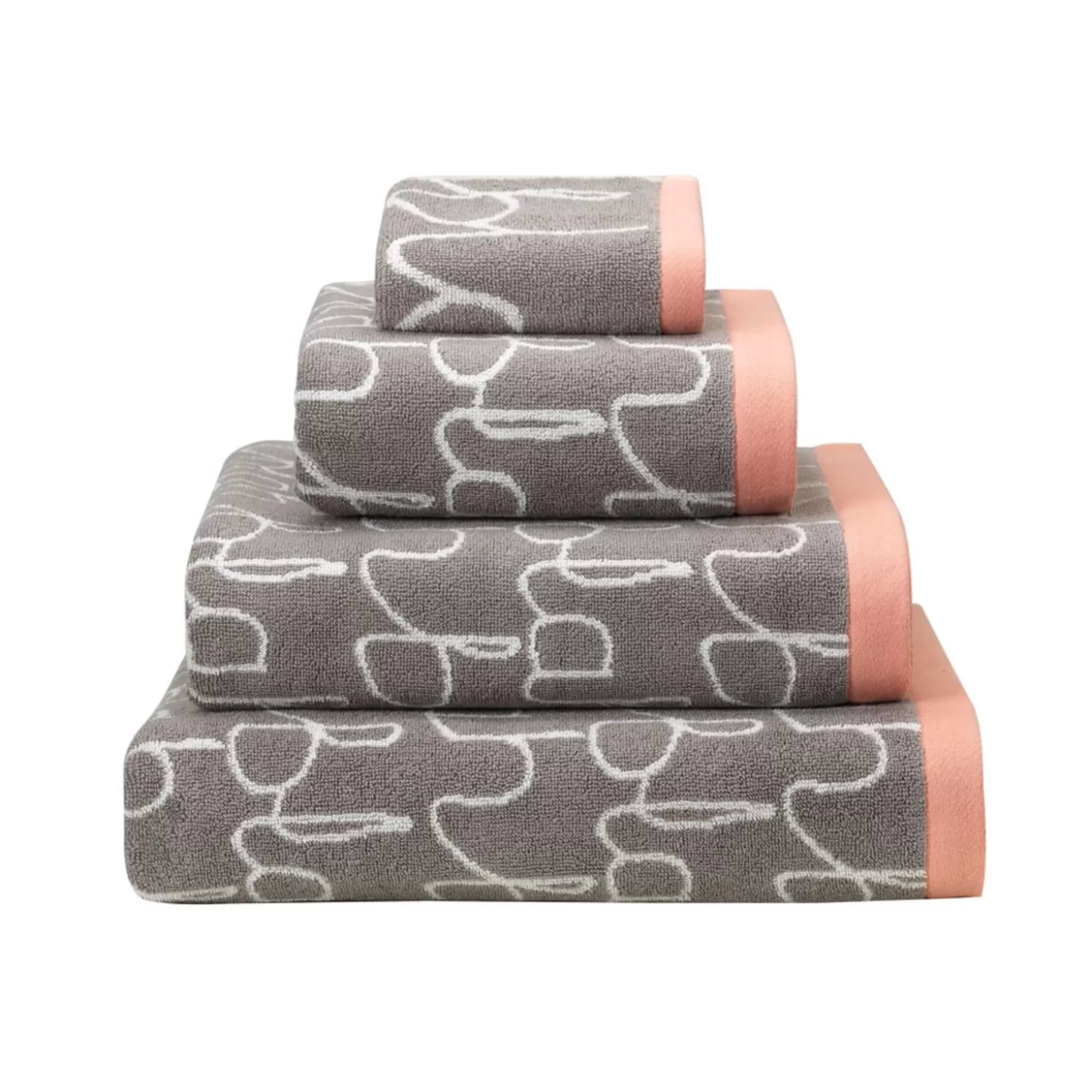 Blah Blah Towels - Grey^Donna Wilson Online