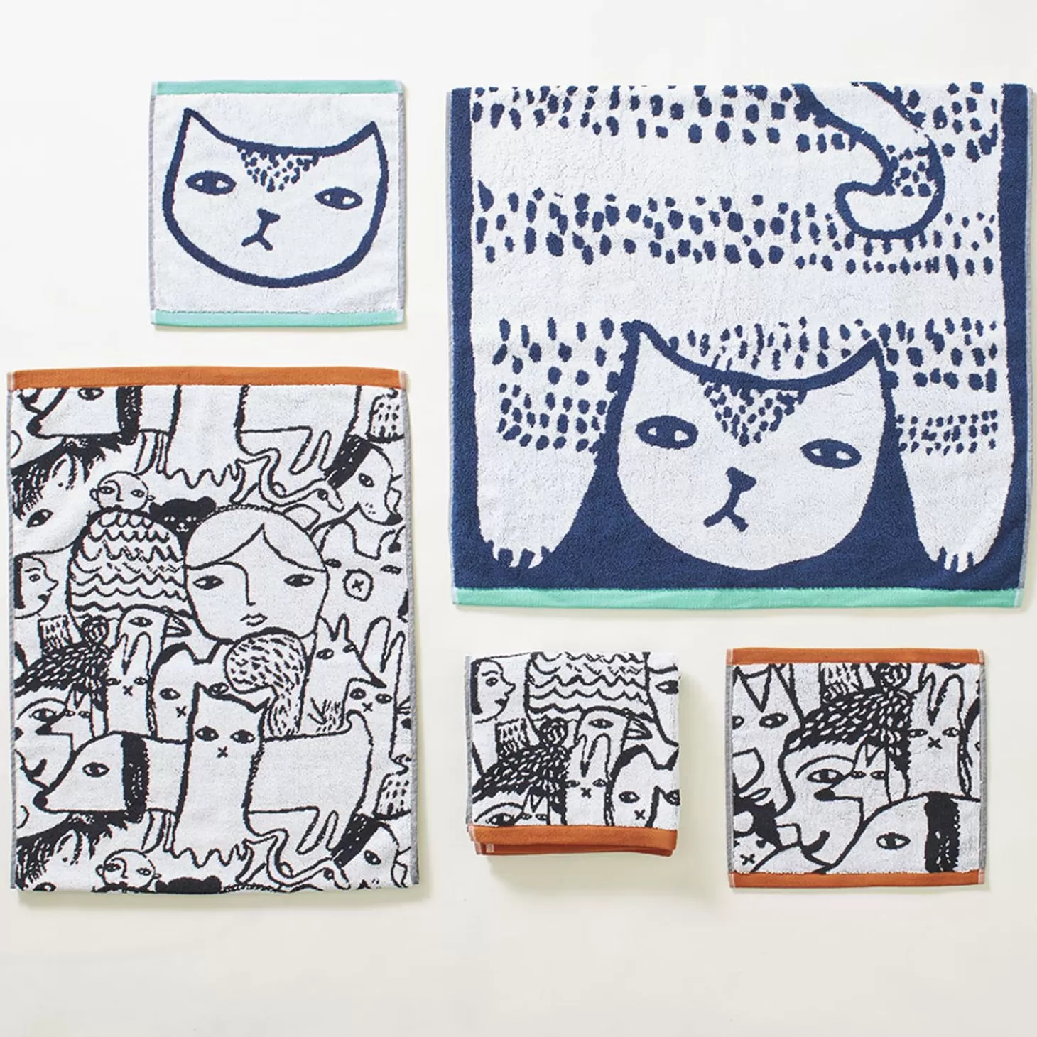 Cat Towel Set^Donna Wilson Hot