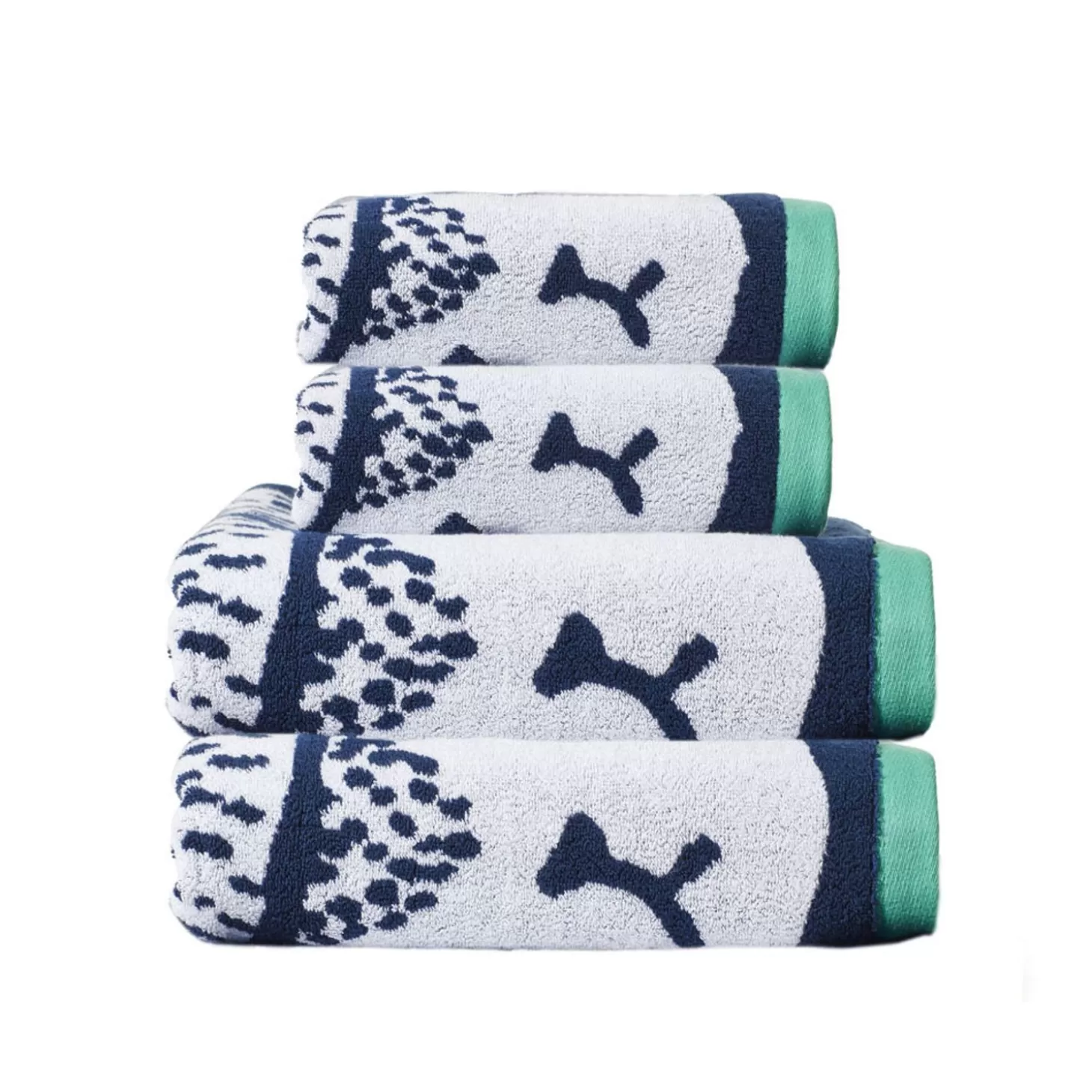 Cat Towels Hand & Bath Towel Set^Donna Wilson Shop