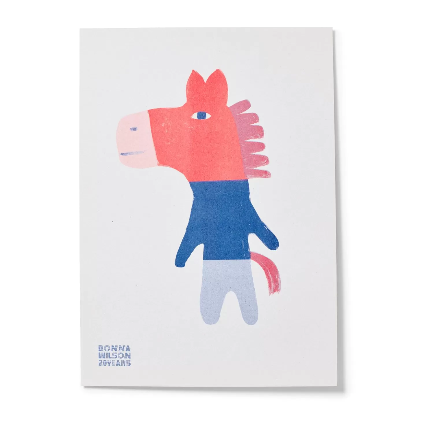 Dave Donkey 20 Years Riso Print - Limited Edition^Donna Wilson Cheap