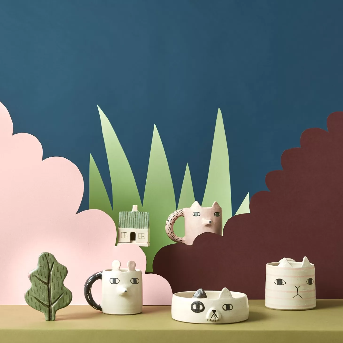 Ginge Cat Shaped Plant Pot - X C00E9Cile Dumetier^Donna Wilson Best