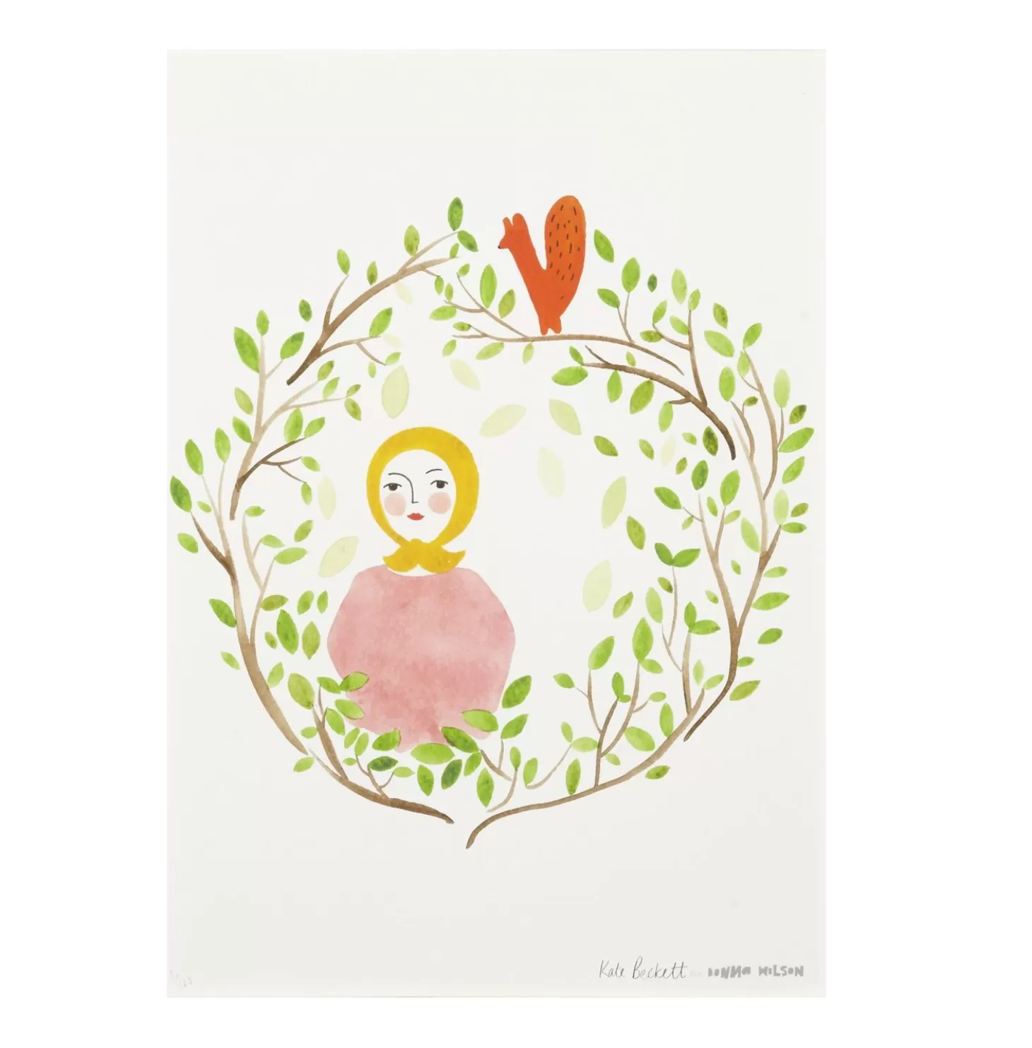 Girl In The Woods Print^Donna Wilson Sale