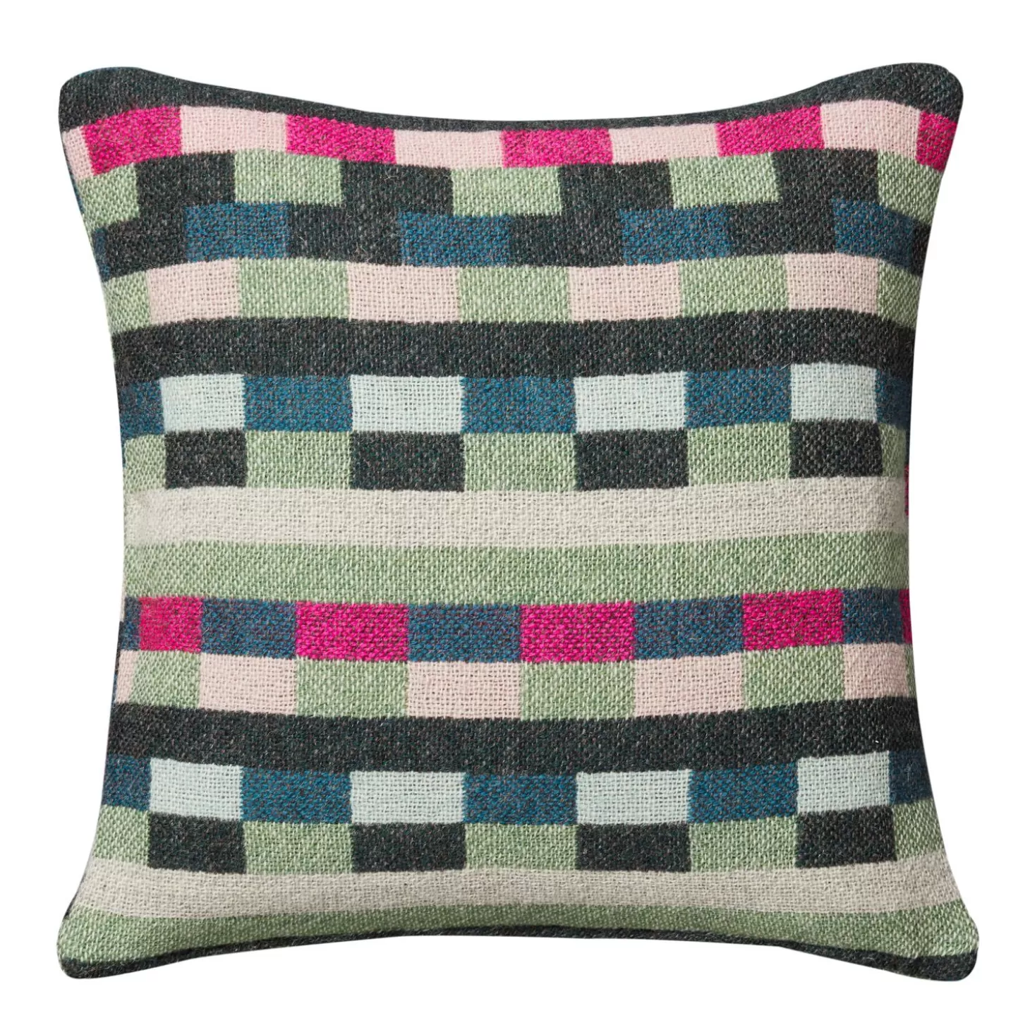 Glitch Woven Cushion - Forest Green^Donna Wilson Flash Sale