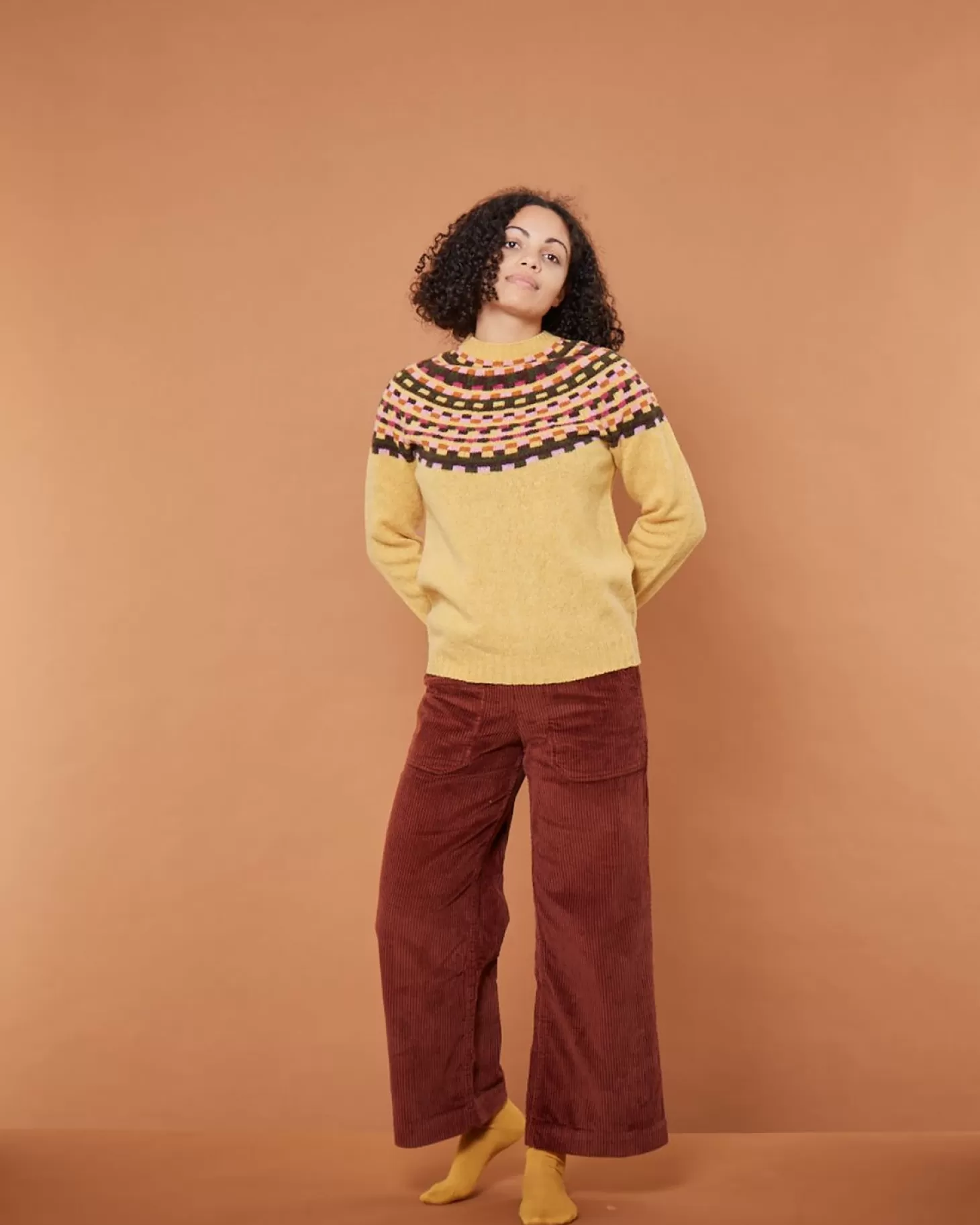 Glitch Yoke Sweater - Marzipan^Donna Wilson Discount