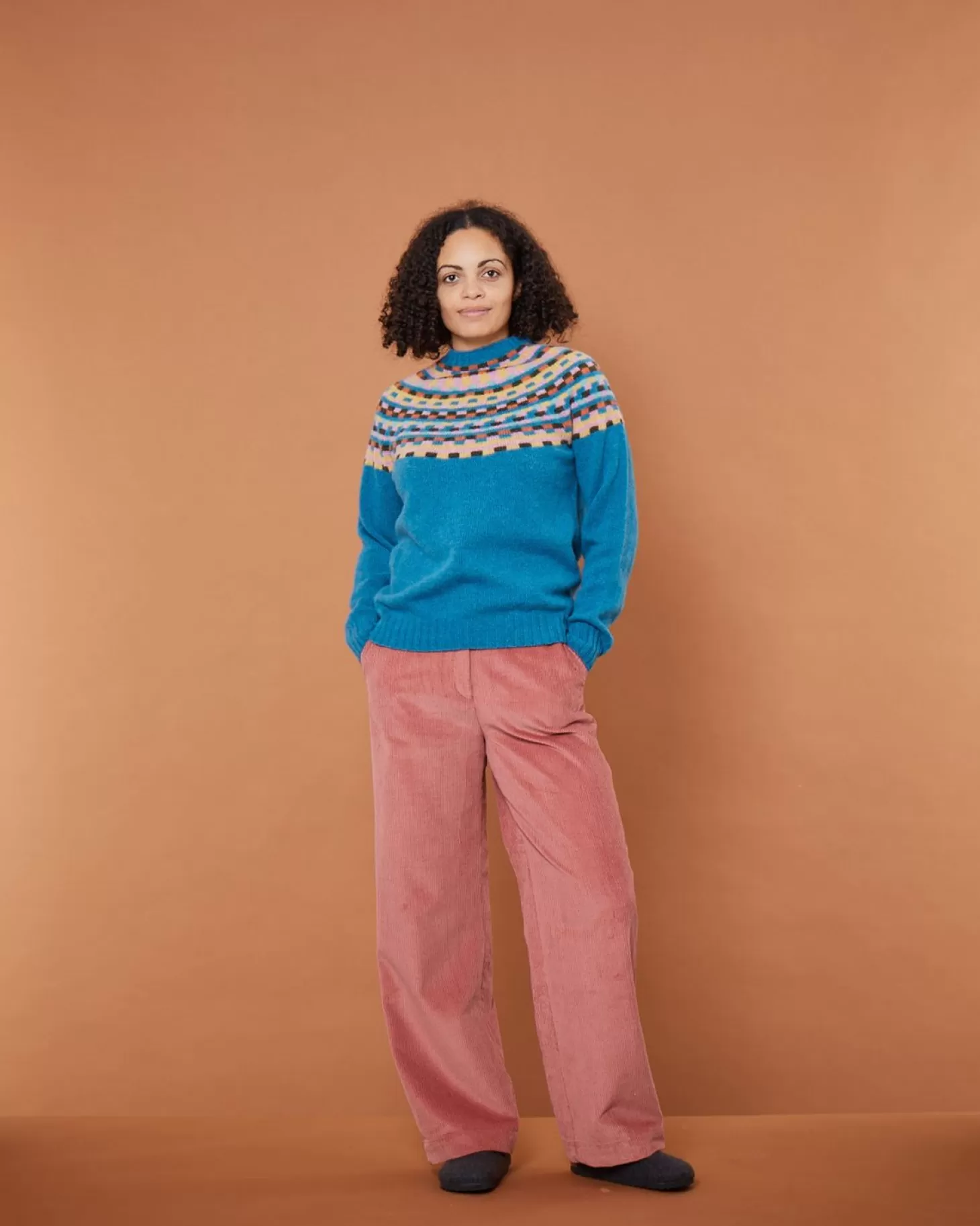 Glitch Yoke Sweater - Pennan Bay^Donna Wilson Clearance