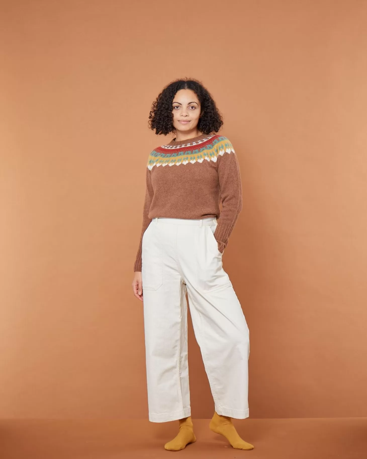 Helga Yoke Sweater - Hazelnut^Donna Wilson Best Sale