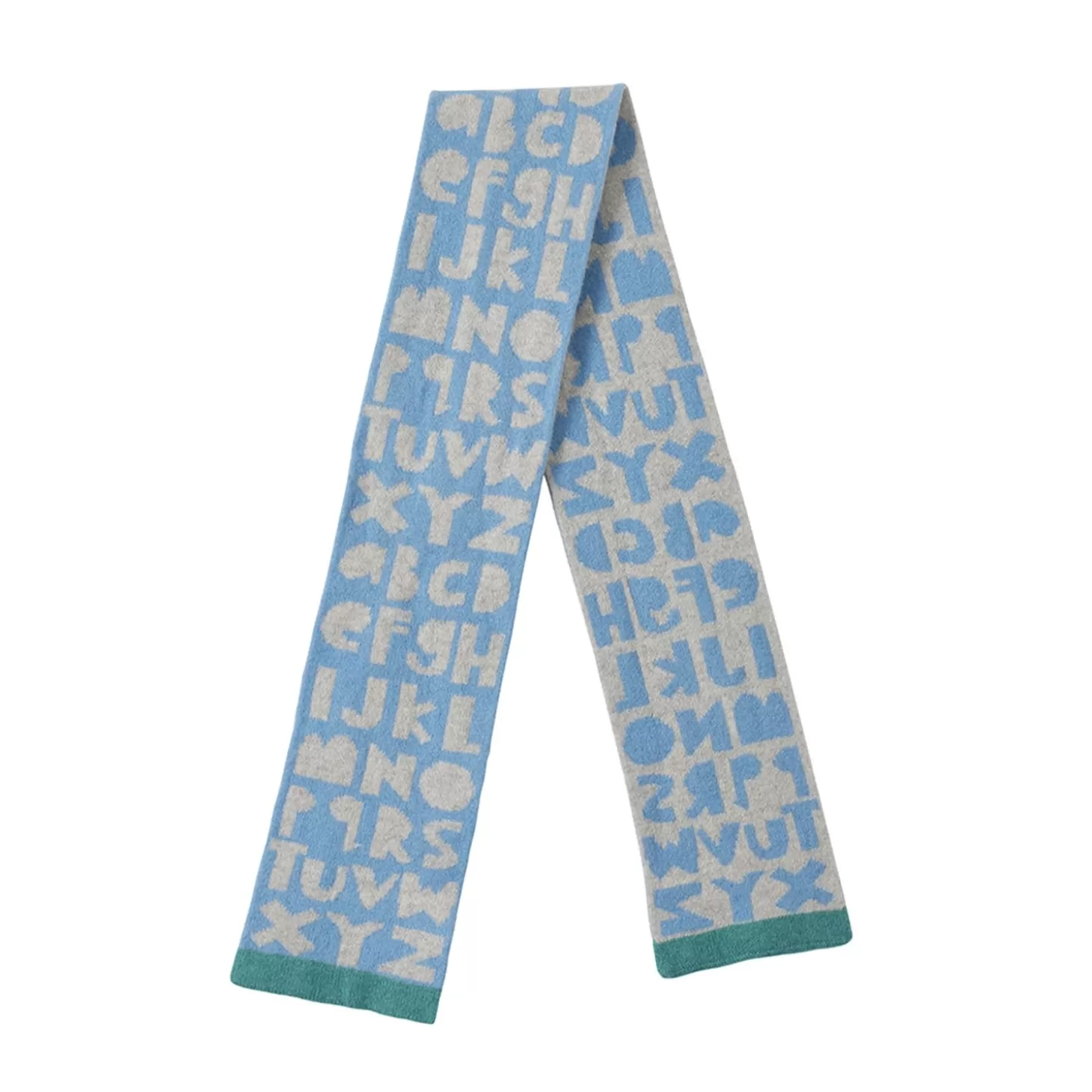 Kids Alphabet Scarf - Blue^Donna Wilson Cheap