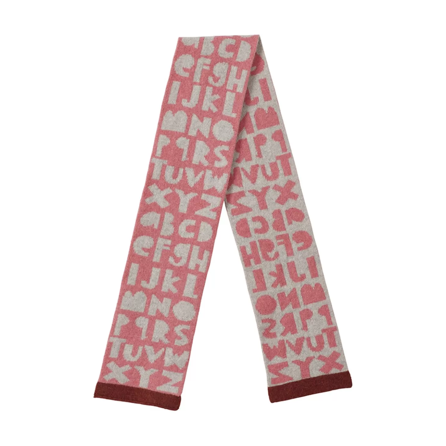 Kids Alphabet Scarf - Pink^Donna Wilson Online