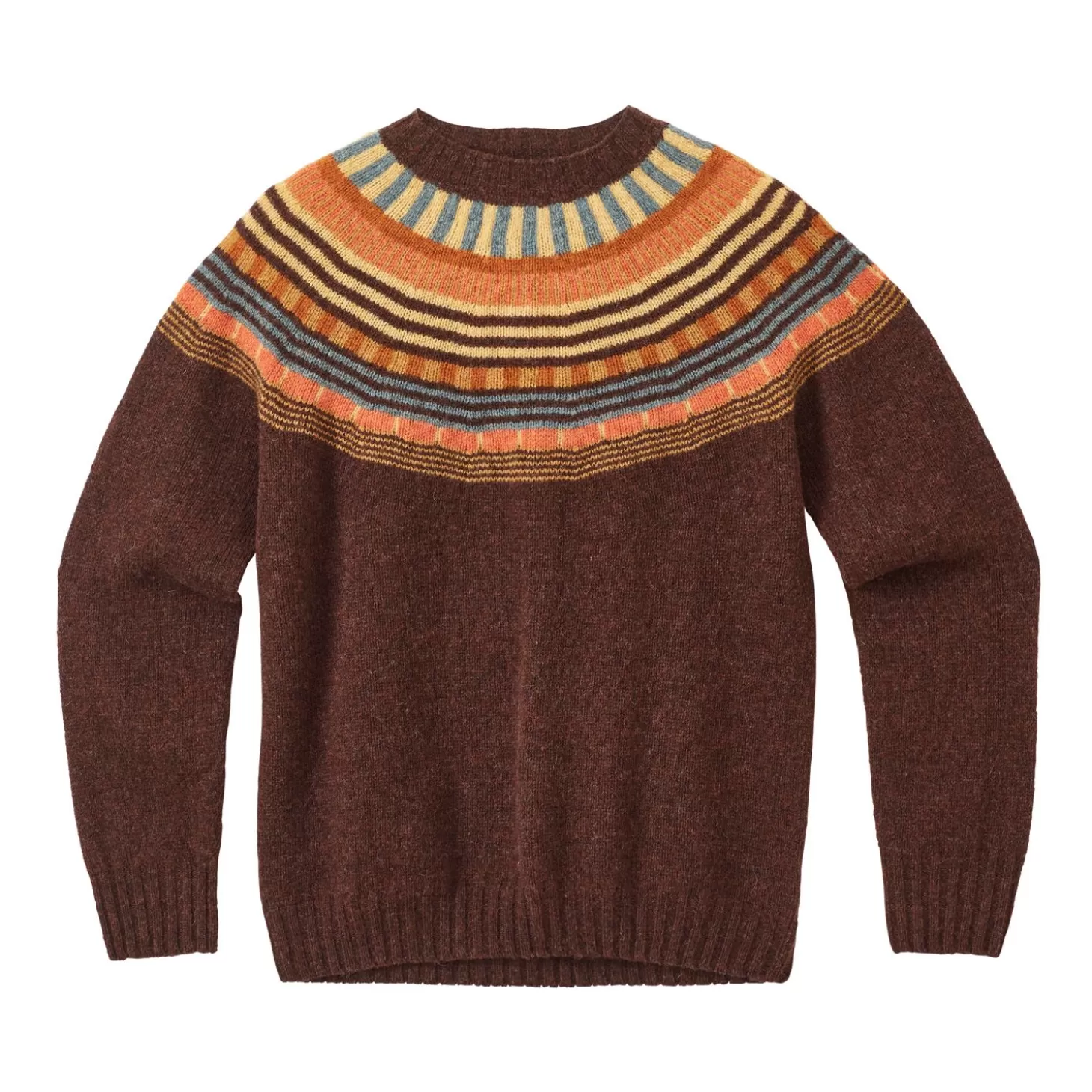 Magic Circle Yoke Sweater - Coffee^Donna Wilson Shop