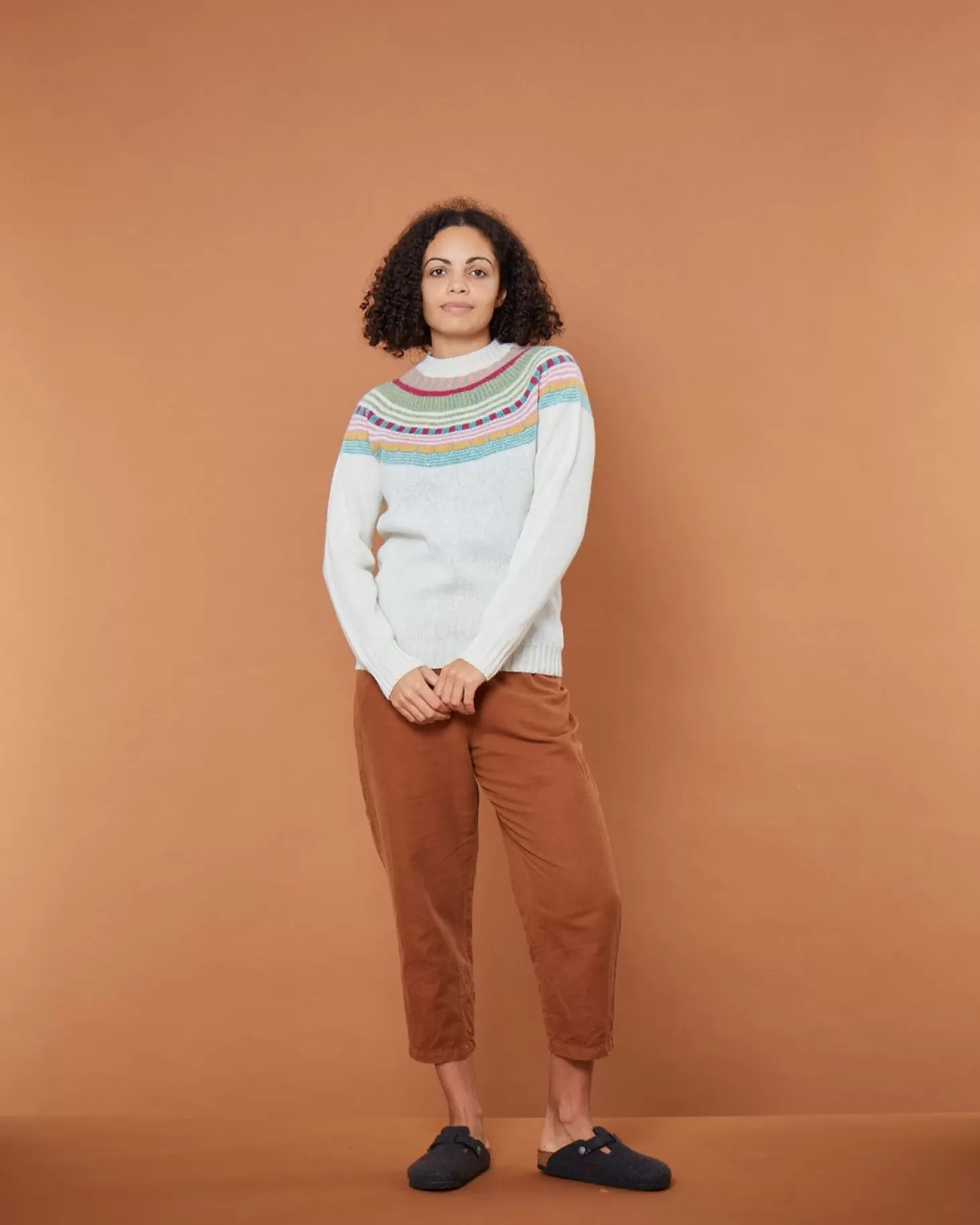 Magic Circle Yoke Sweater - Winter White^Donna Wilson Outlet