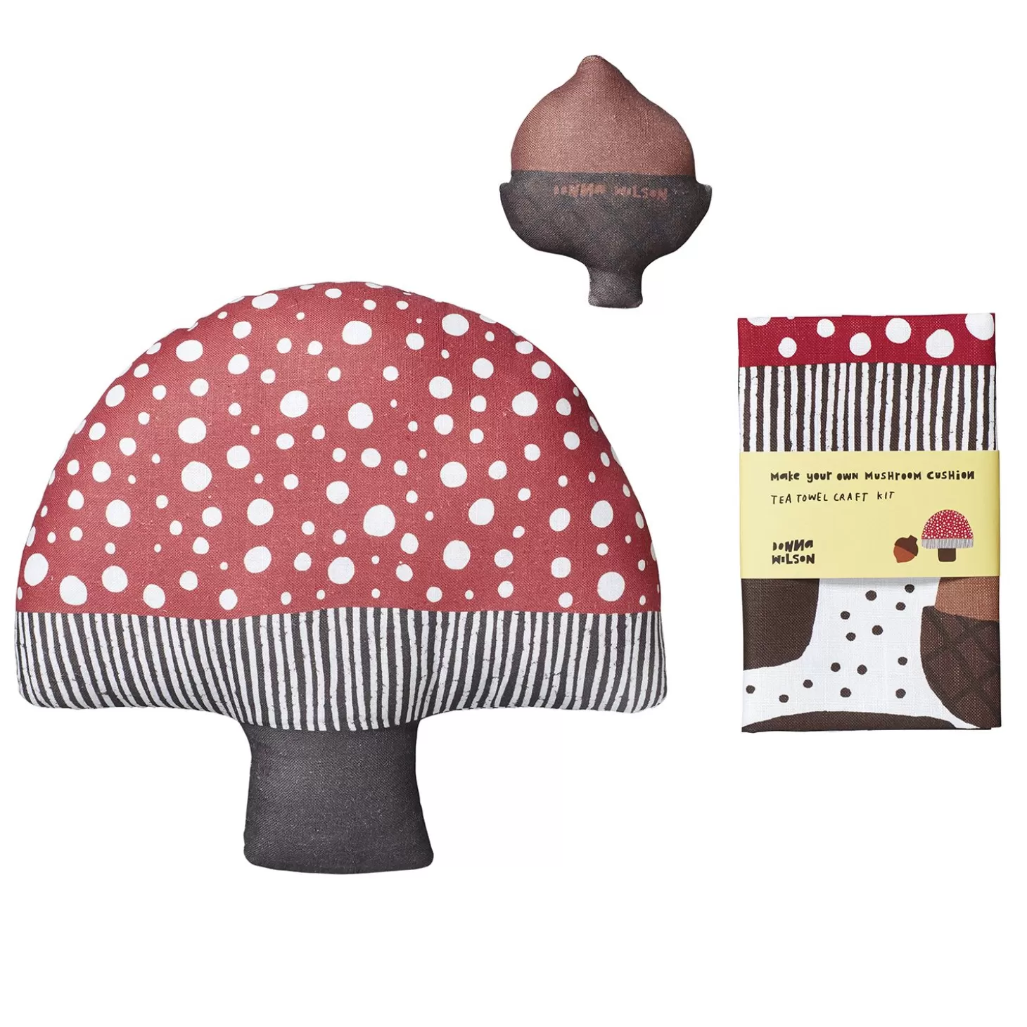 Make Your Own Mushroom Cushion Tea Towel Craft Kit^Donna Wilson Best