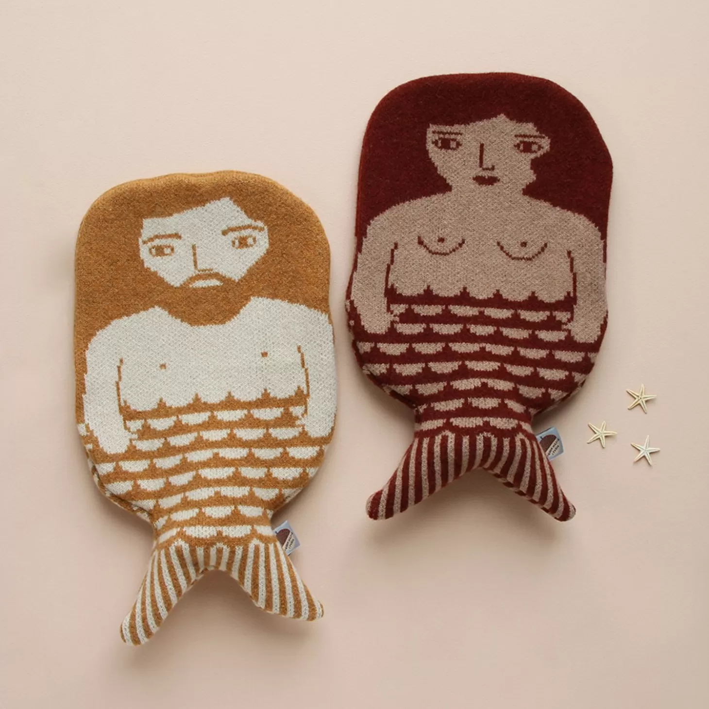 Mermaid Hot Water Bottle - Brown^Donna Wilson Outlet