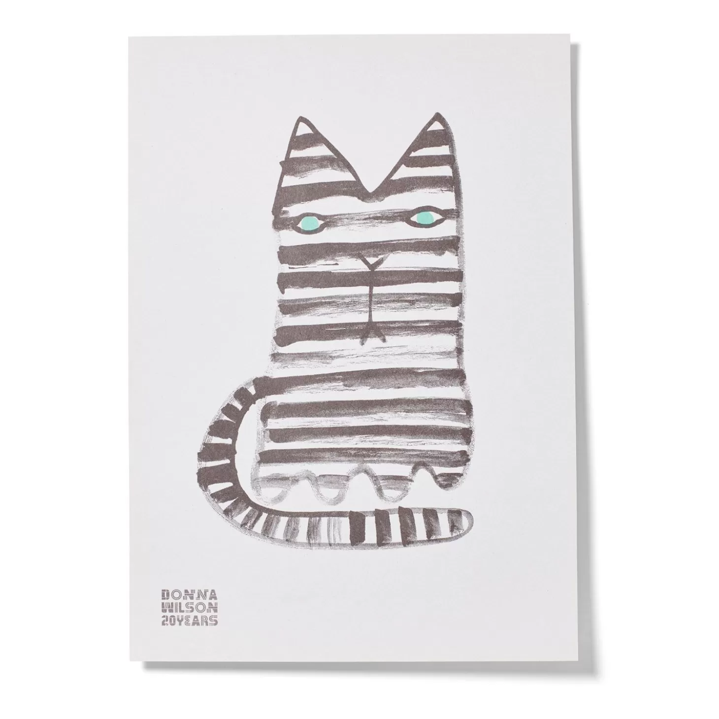 Mono Cat 20 Years Riso Print - Limited Edition^Donna Wilson Cheap