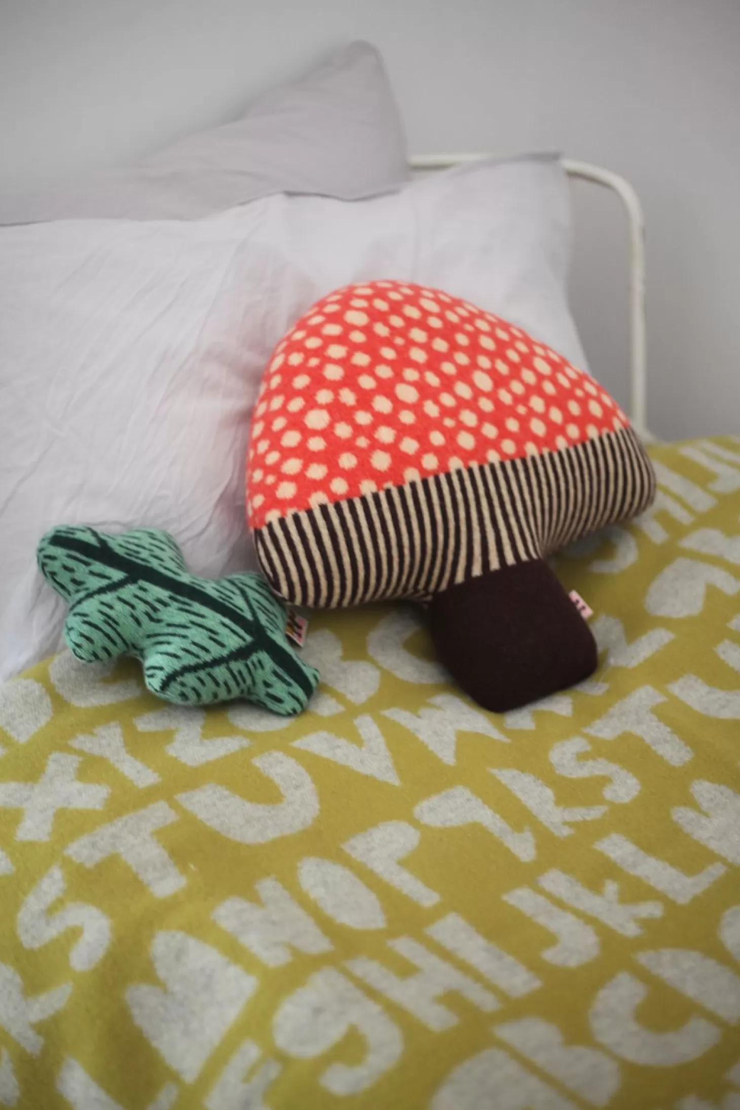 Mushroom Shaped Cushion - Red^Donna Wilson Shop