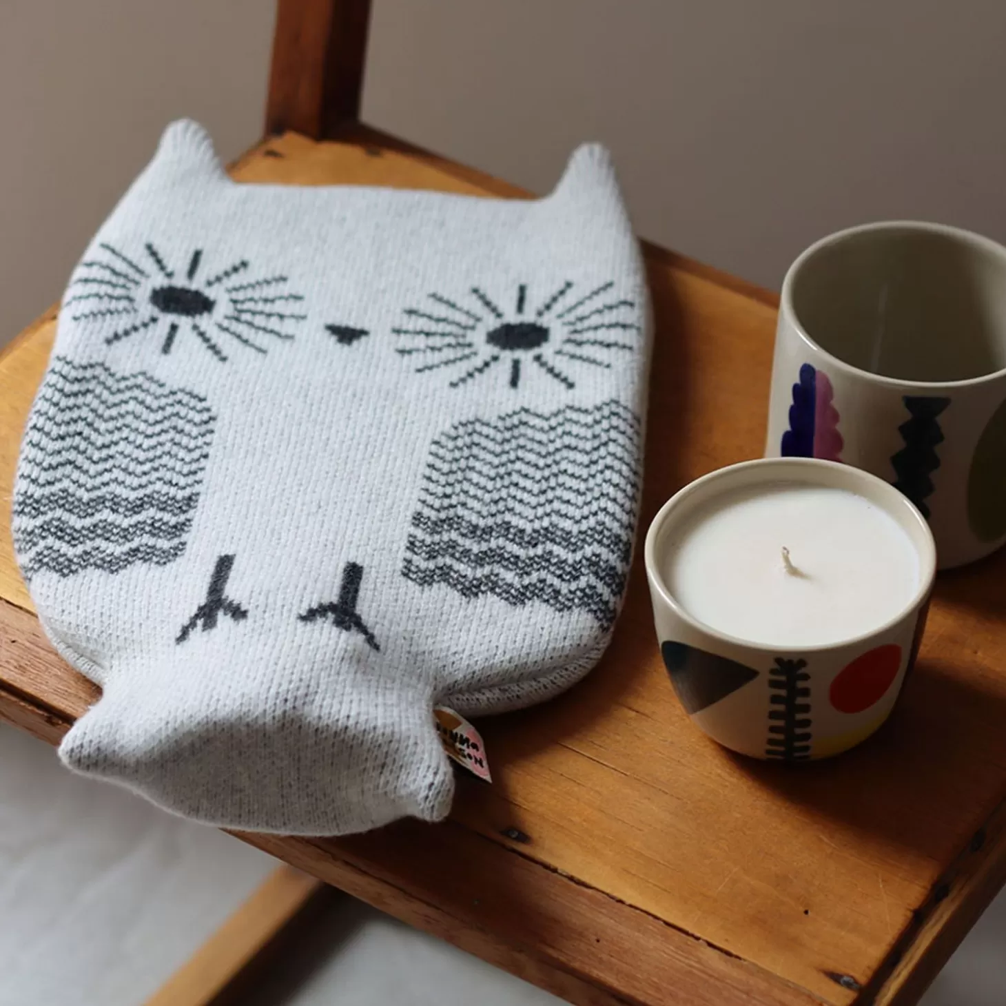 Owl Hot Water Bottle - White^Donna Wilson Fashion