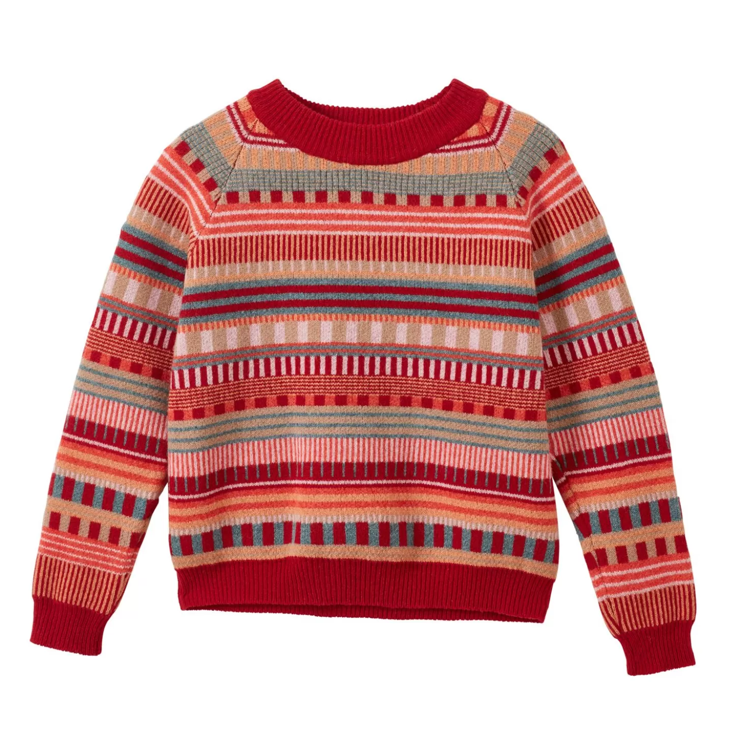 Static Stripe Sweater - Dubonnet^Donna Wilson Clearance