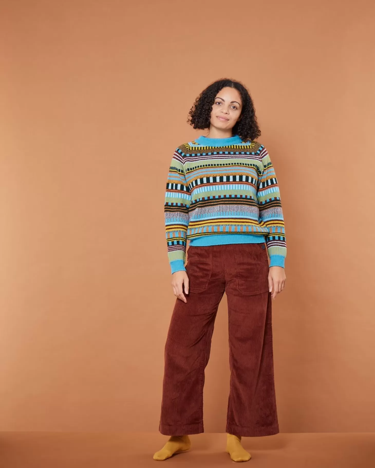 Static Stripe Sweater - Turquoise^Donna Wilson Best